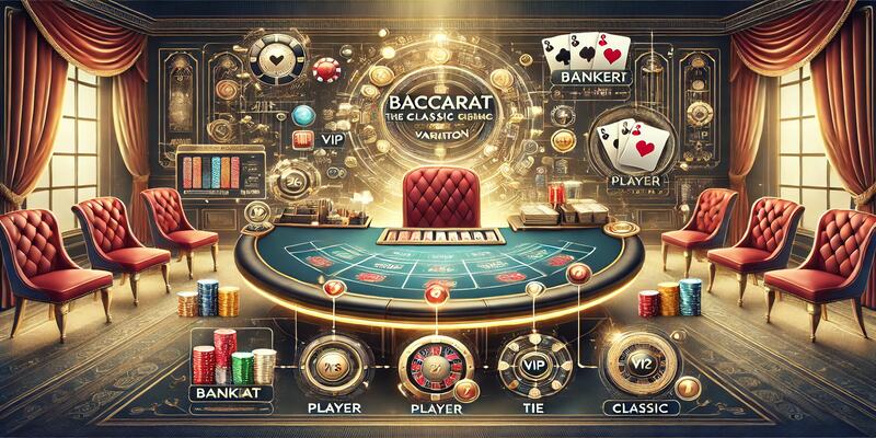 Trò chơi baccarat cổ điển với nhiều biến thể hấp dẫn