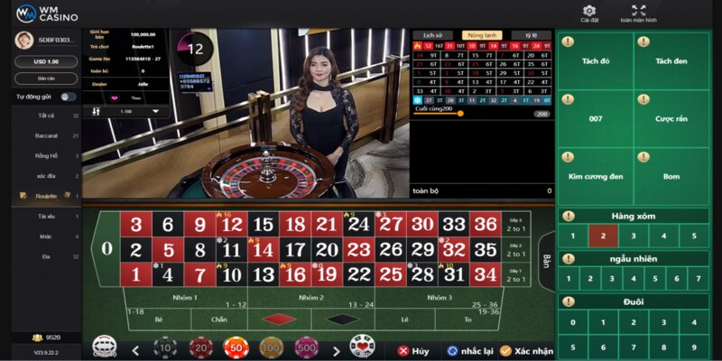 Chơi bài trực tuyến và nhận tiền thật tại WM Live Casino